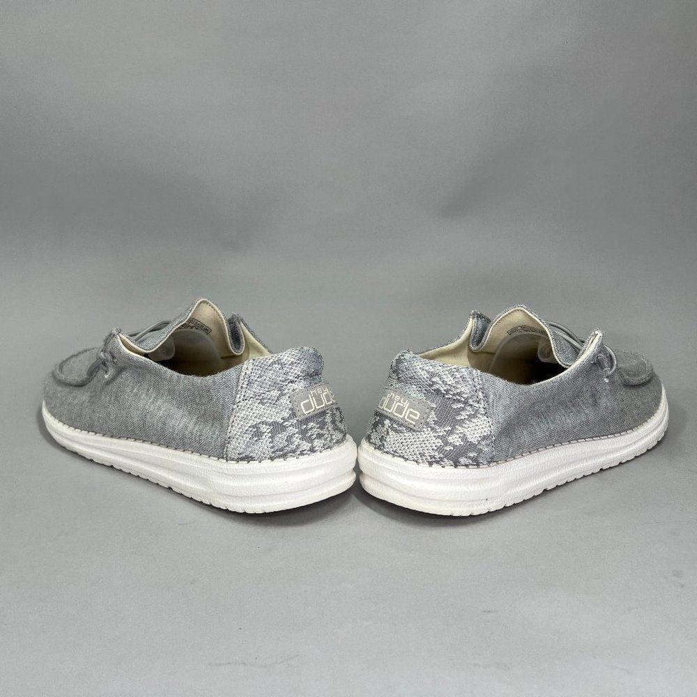 Hey Dude Wendy Stretch Shoes Women's Size 9 Fleece Glacier Gray Slip On Sneakers - Picture 6 of 10